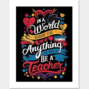 Be a Teacher Tee Posters and Art